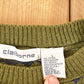 Vintage 1990s Claiborne Abstract Striped Knit Crewneck Sweater Women's XL from propervintagecanada