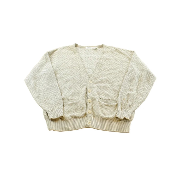 Vintage 1990s Claiborne Cotton Knit Cardigan Sweater Mens L from propervintagecanada