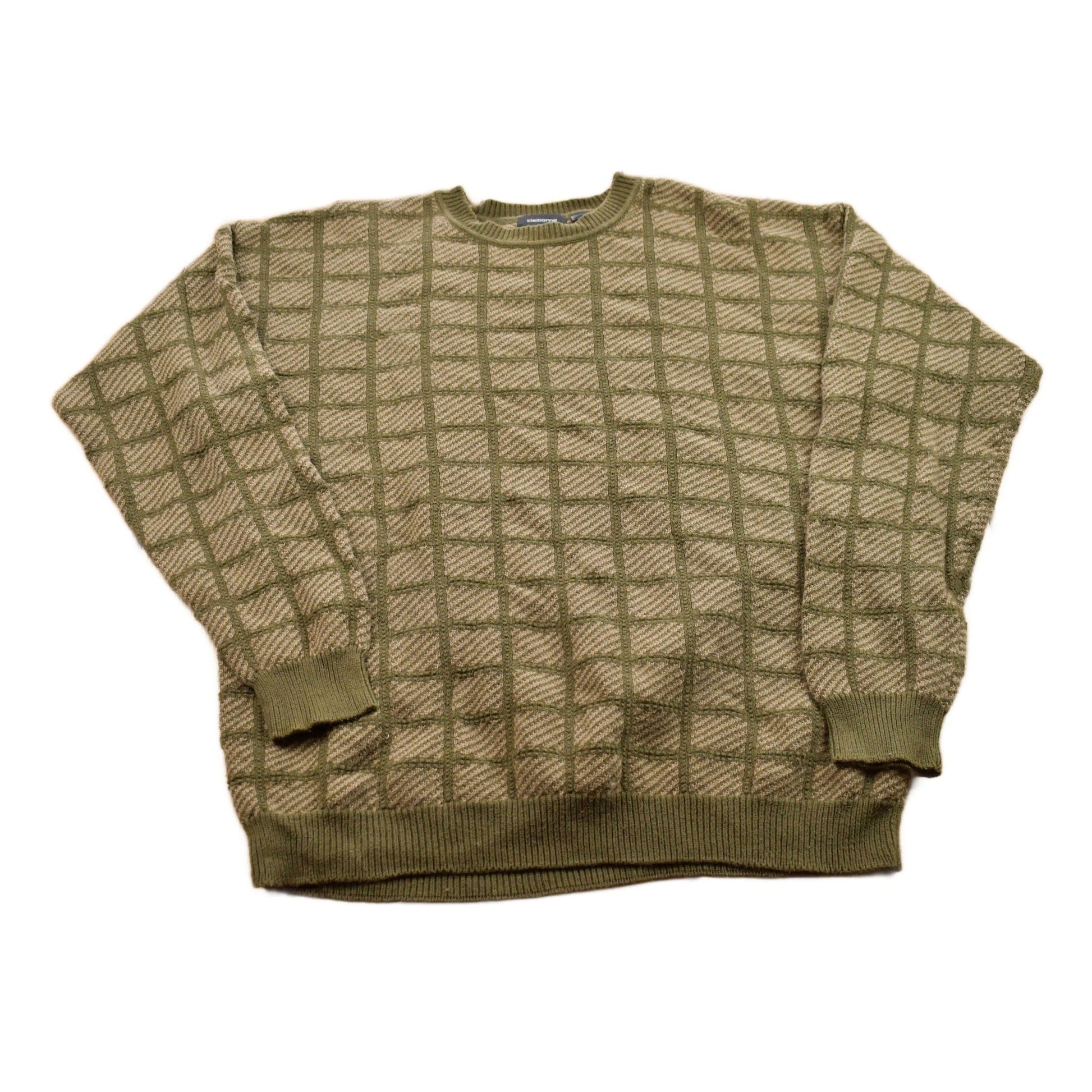 Vintage 1990s Claiborne Knitted Crewneck Sweater Men's Small from propervintagecanada