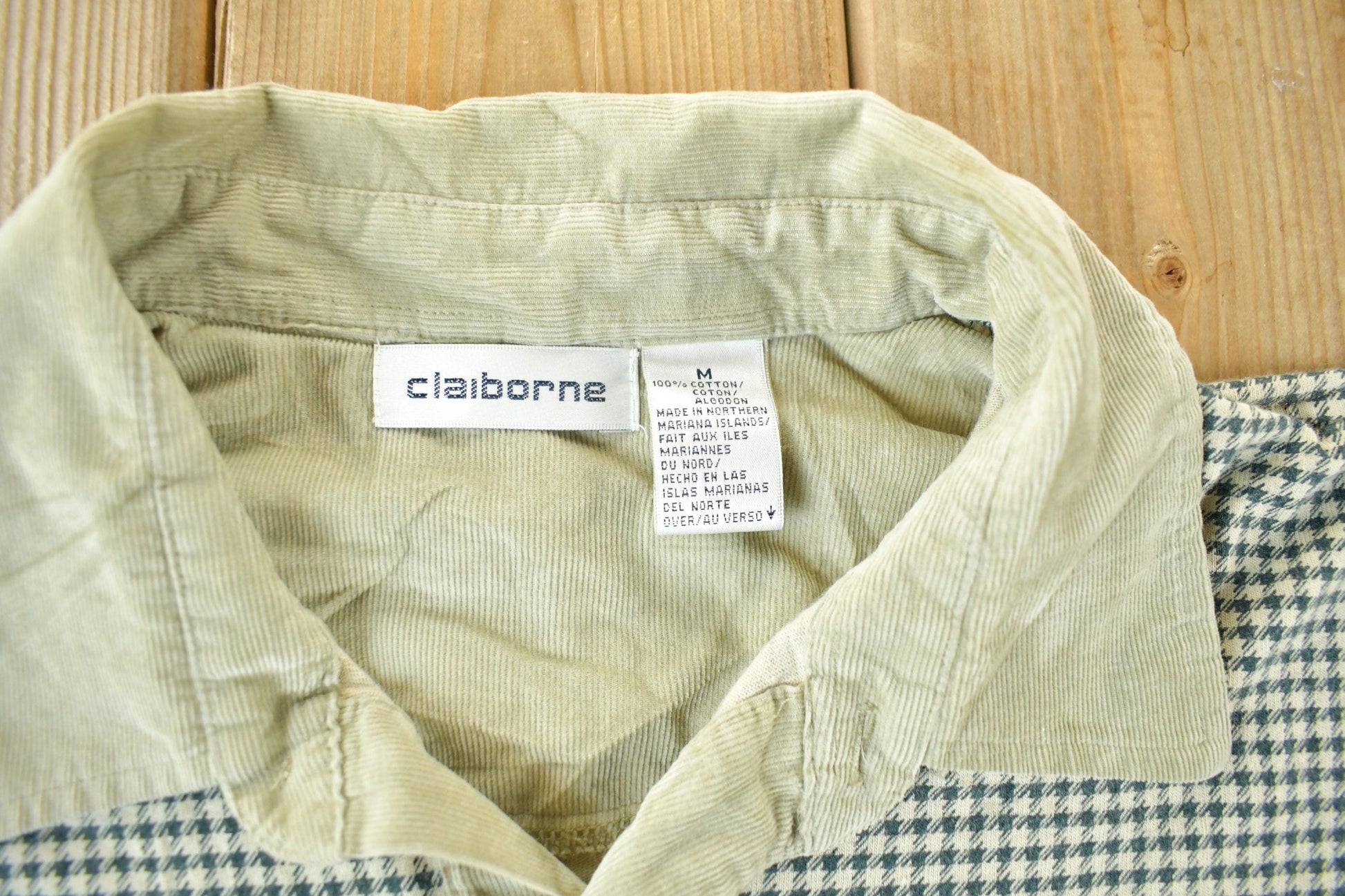 Vintage 1990s Claiborne Rugby Collared Shirt Men's Medium from propervintagecanada