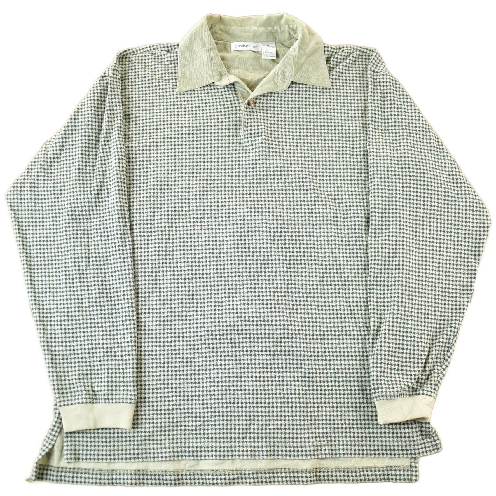 Vintage 1990s Claiborne Rugby Collared Shirt Men's Medium from propervintagecanada