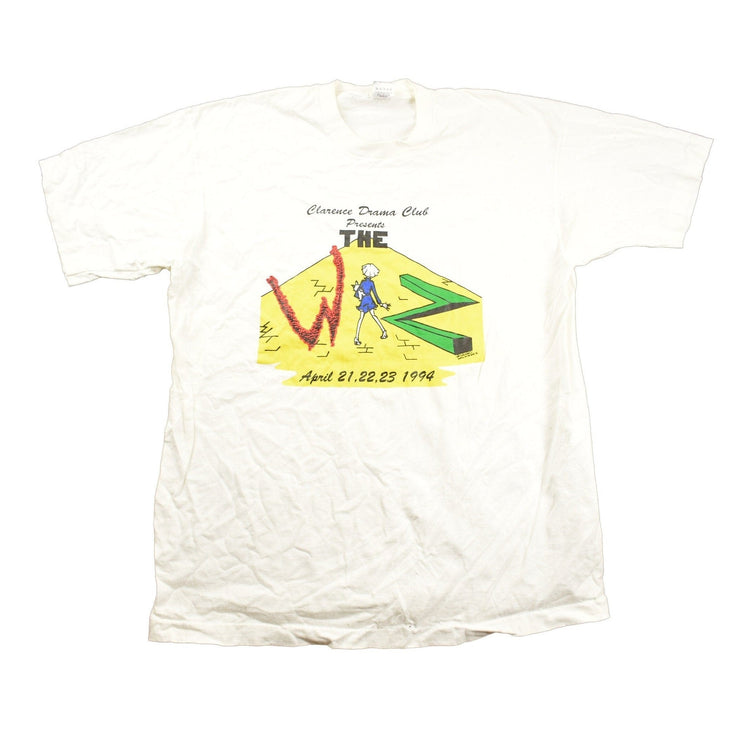 Vintage 1990s Clarence Drama Club "The Wiz" Graphic T Shirt Men's Large from propervintagecanada