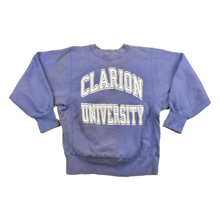 Vintage 1990s Clarion University Champion Reverse Weave Collegiate Crewneck Men's S from propervintagecanada