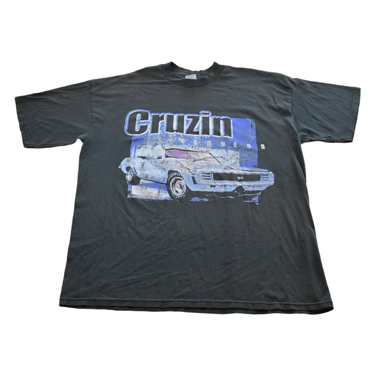 Vintage 1990s Classic Car Cruzin Madness Graphic T-Shirt Men's 2XL from propervintagecanada