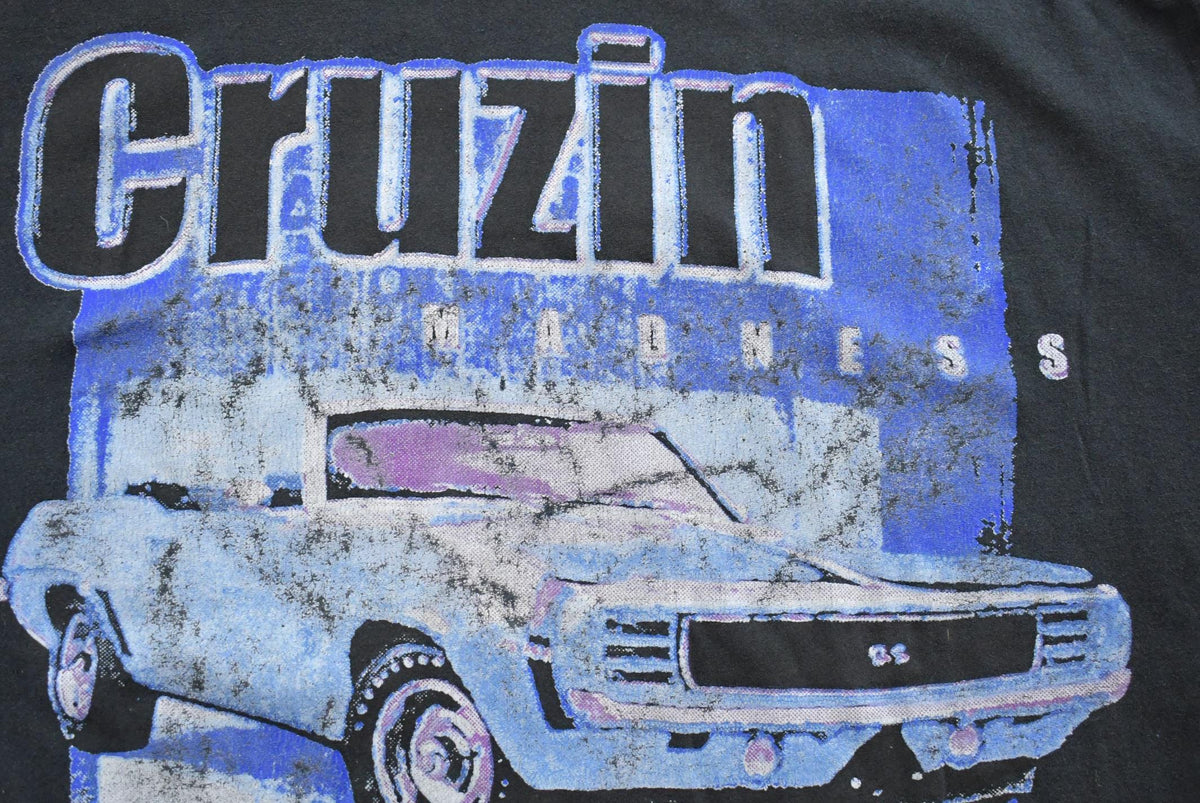 Vintage 1990s Classic Car Cruzin Madness Graphic T-Shirt Men's 2XL from propervintagecanada