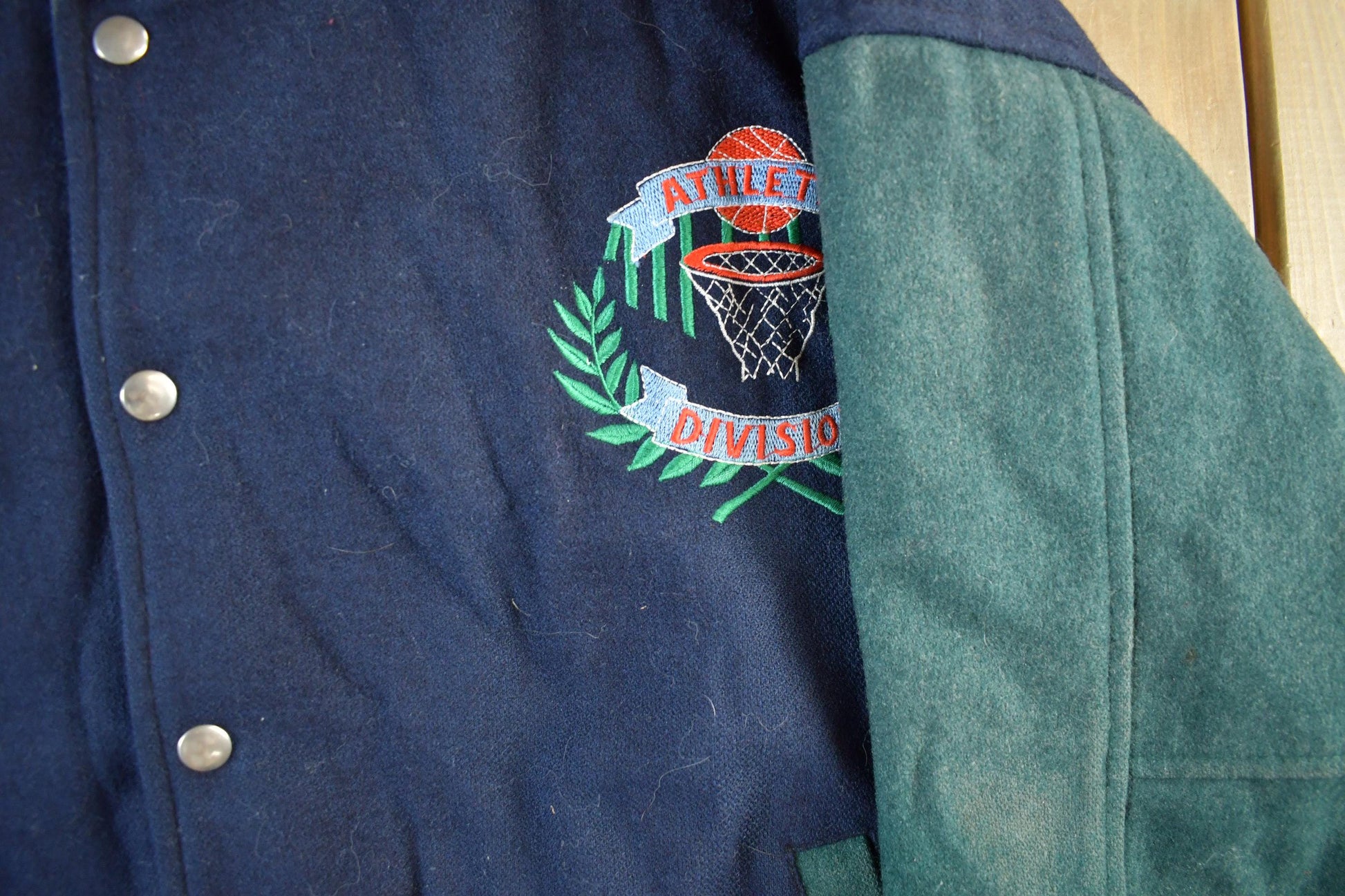 Vintage 1990s Classic Club Basketball Wool Varsity Jacket Men's Large from propervintagecanada