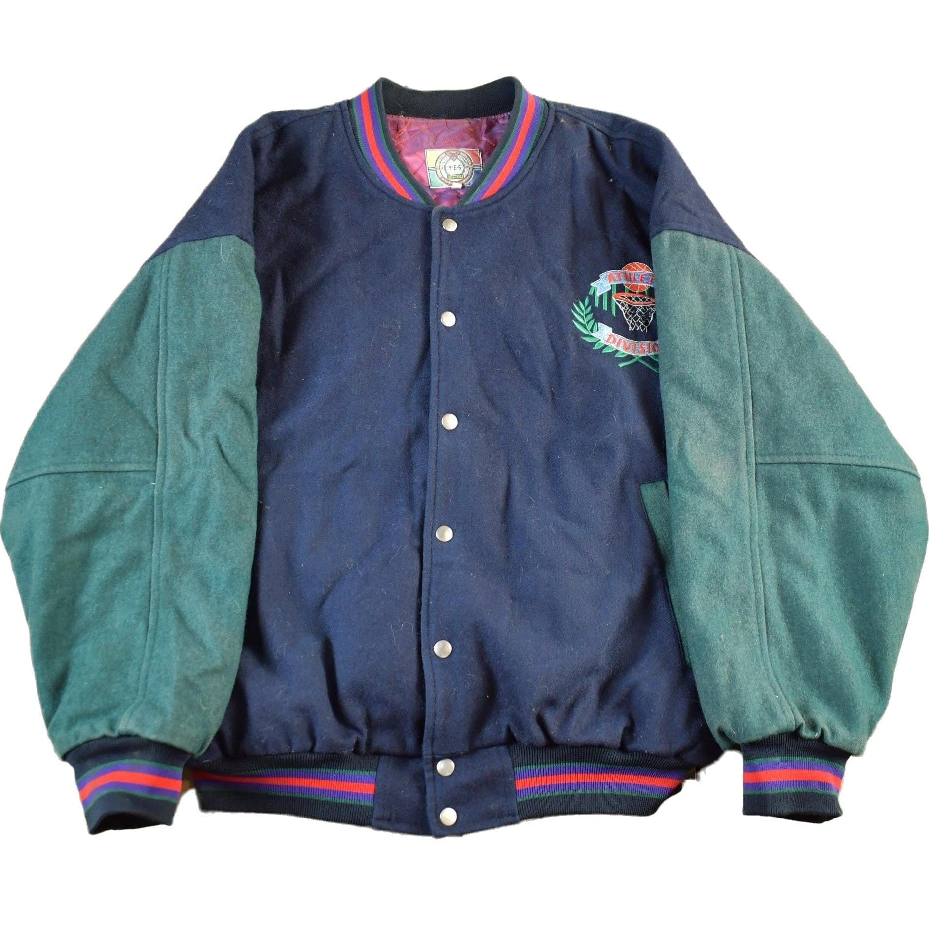 Vintage 1990s Classic Club Basketball Wool Varsity Jacket Men's Large from propervintagecanada