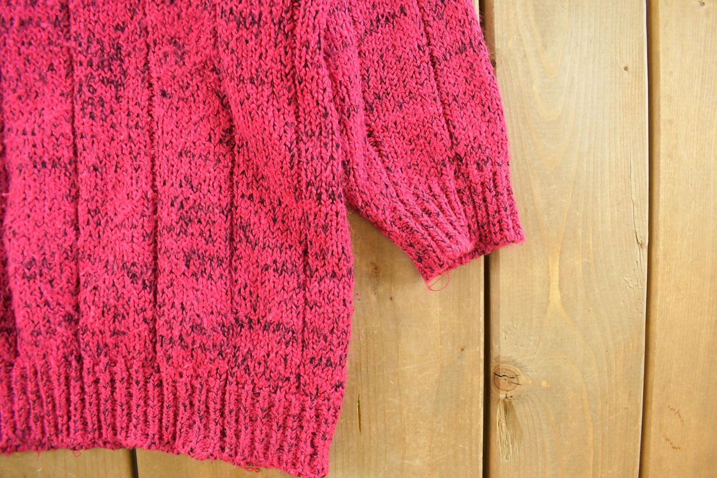 Vintage 1990s Classic Essentials Henley Knit Sweater Women's M from propervintagecanada