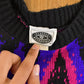 Vintage 1990s Classic Essentials Knit Abstract Pattern Crewneck Sweater Women's XL from propervintagecanada
