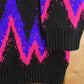 Vintage 1990s Classic Essentials Knit Abstract Pattern Crewneck Sweater Women's XL from propervintagecanada