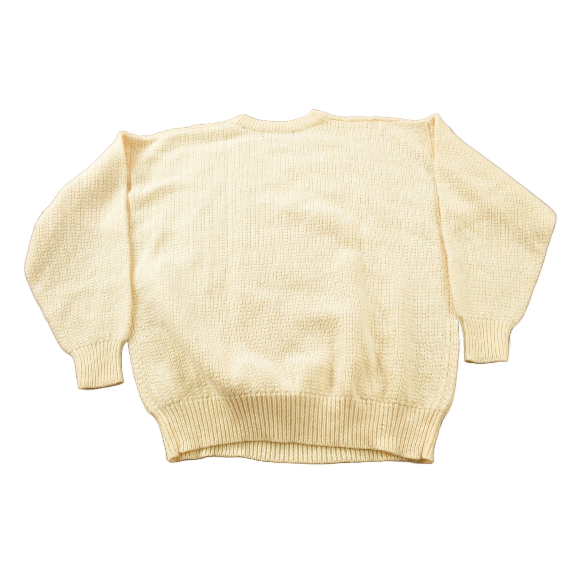 Vintage 1990s Claybrooke Outdoors Knitted Crewneck Sweater Men's Large from propervintagecanada