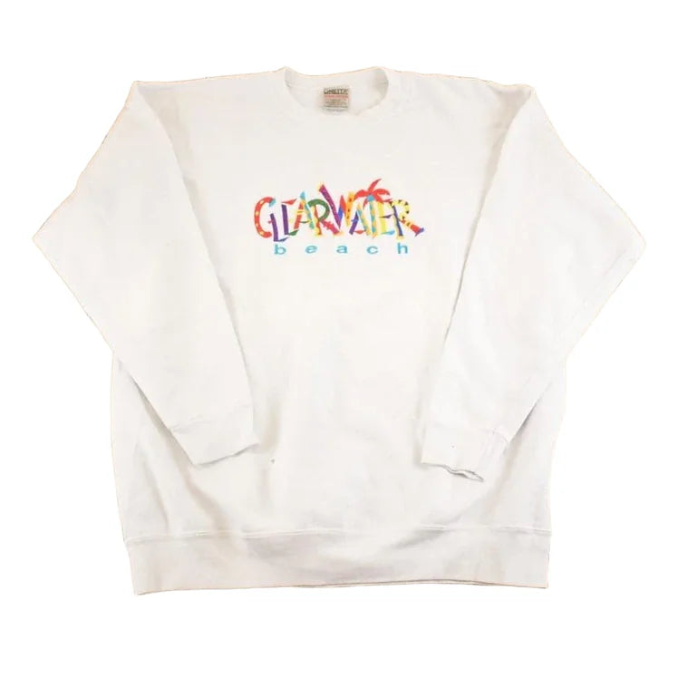Vintage 1990s Clearwater Beach Florida Souvenir Crewneck Sweatshirt Mens L from propervintagecanada