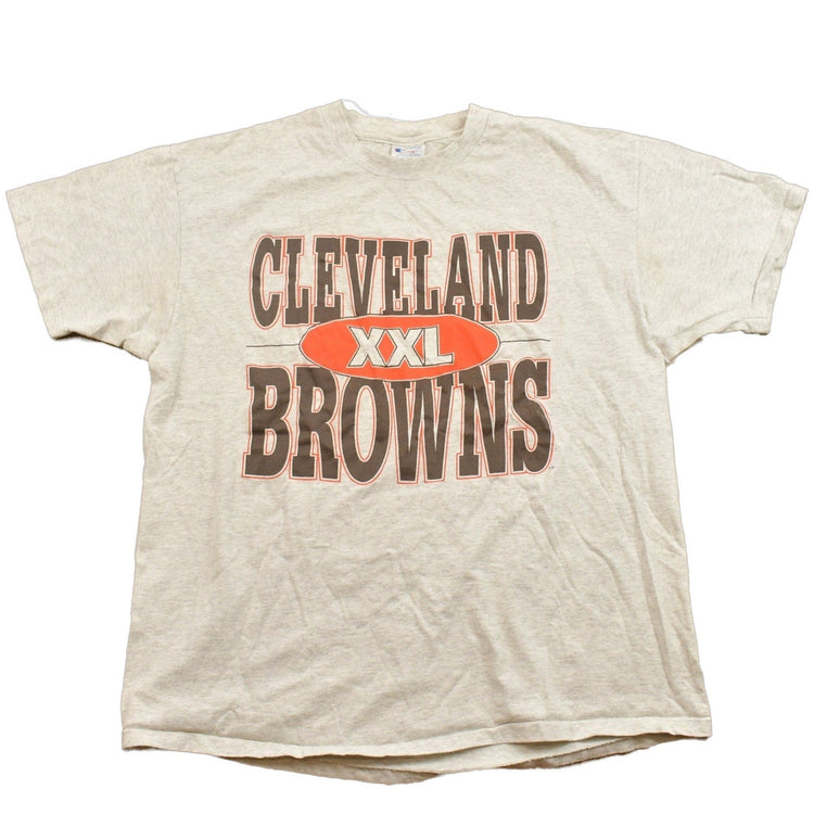 Vintage 1990s Cleveland Browns Champion NFL Graphic T-ShirtMen's XL from propervintagecanada