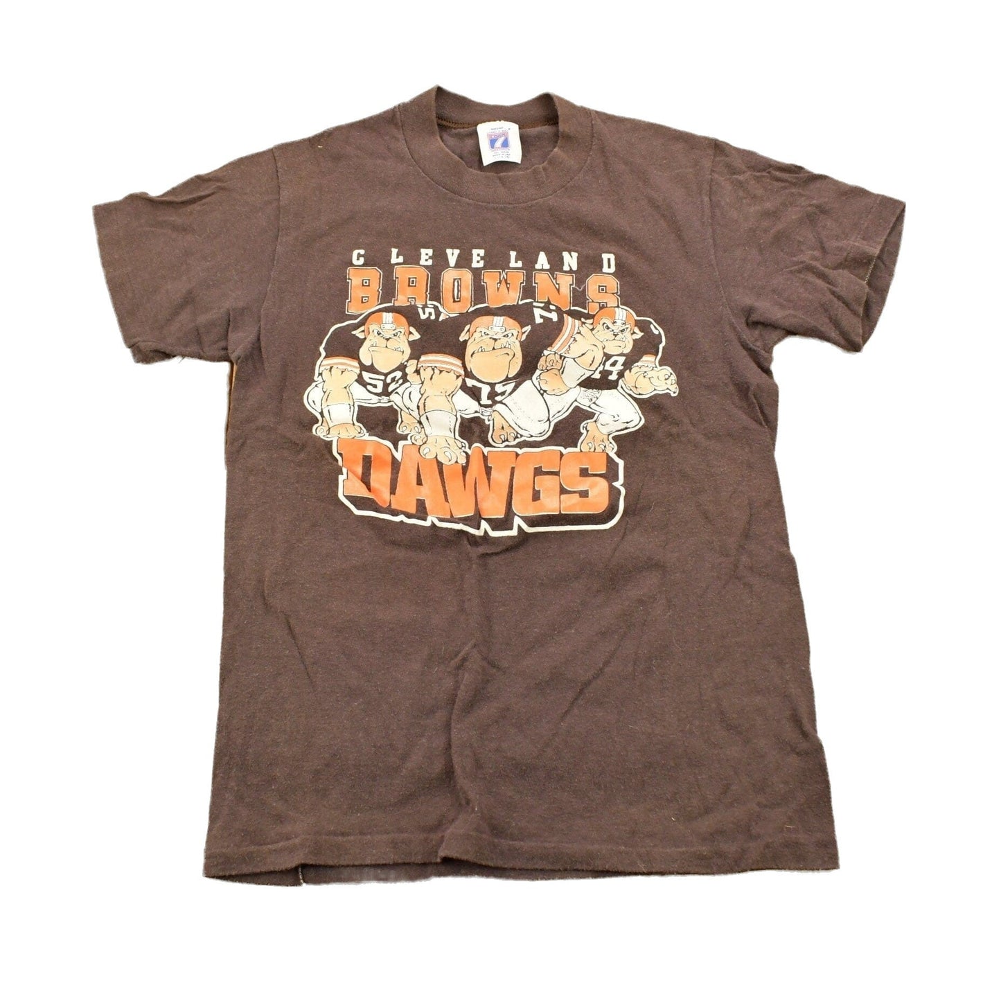 Vintage 1990s Cleveland Browns Dawgs NFL Graphic T-Shirt Youth L from propervintagecanada