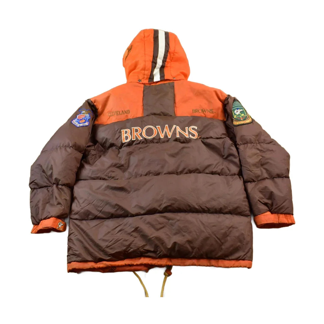 Vintage 1990s Cleveland Browns NFL Game Day Embroidered Windbreaker Men's Large from propervintagecanada