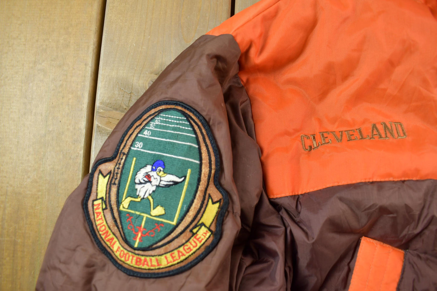 Vintage 1990s Cleveland Browns NFL Game Day Embroidered Windbreaker Men's Large from propervintagecanada