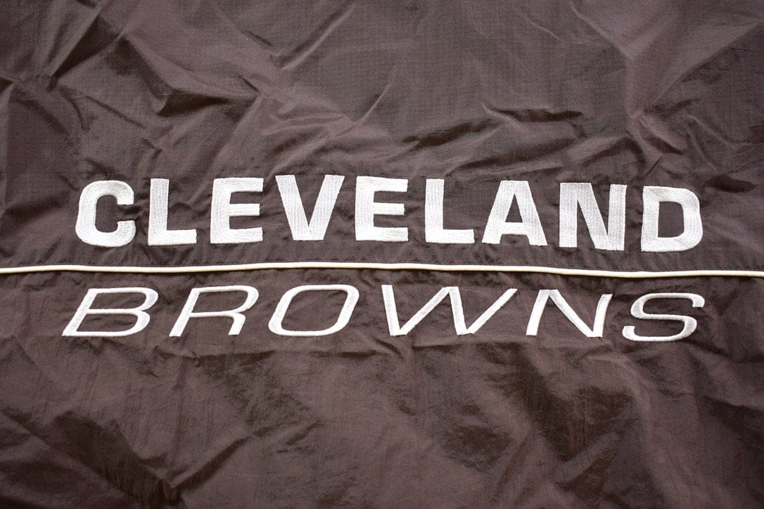 Vintage 1990s Cleveland Browns NFL Game Day Embroidered Windbreaker Men's XL from propervintagecanada
