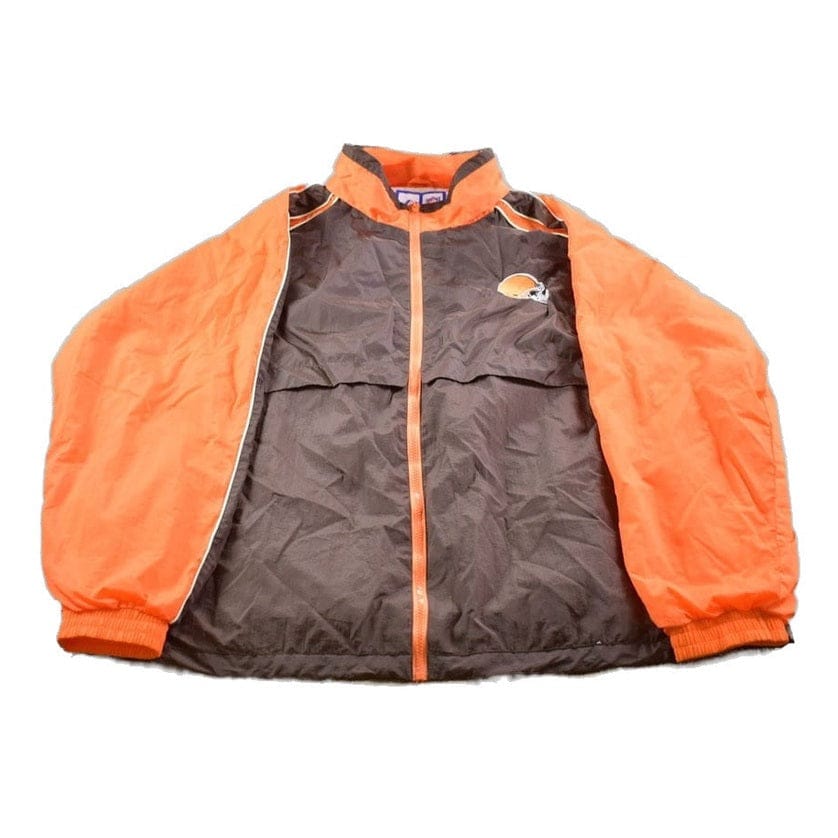 Vintage 1990s Cleveland Browns NFL Game Day Embroidered Windbreaker Men's XL