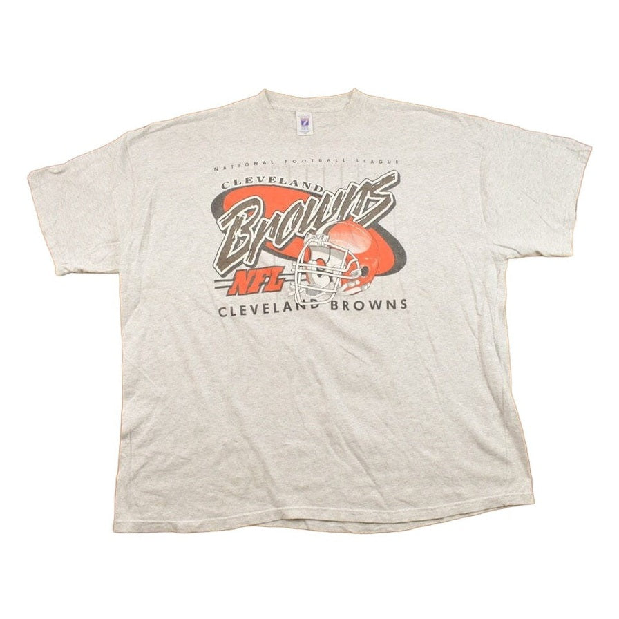 Vintage 1990s Cleveland Browns NFL Graphic T-Shirt Men's 2XL from propervintagecanada