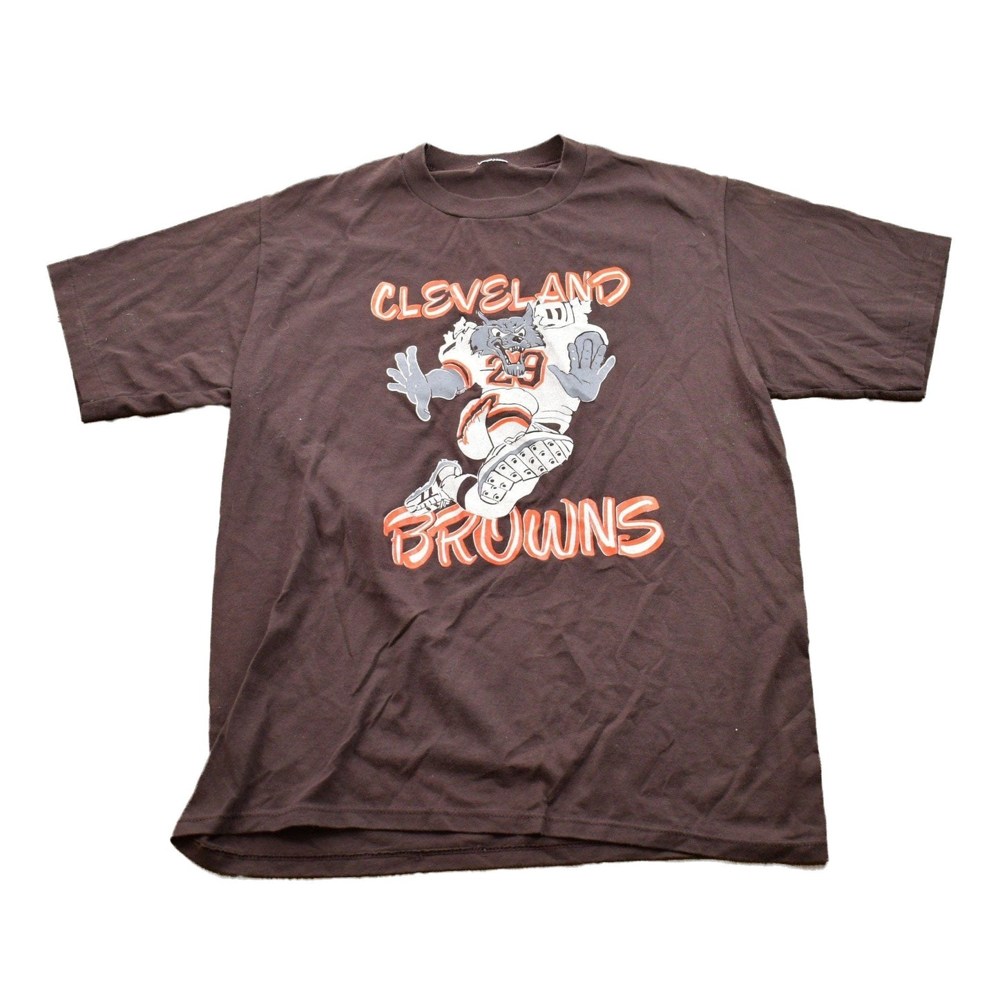 Vintage 1990s Cleveland Browns NFL Graphic T-Shirt Men's Large from propervintagecanada