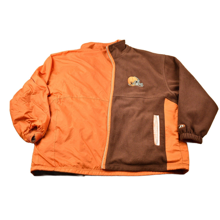 Vintage 1990s Cleveland Browns NFL Pro Player Reversible Jacket Men's 2XL from propervintagecanada