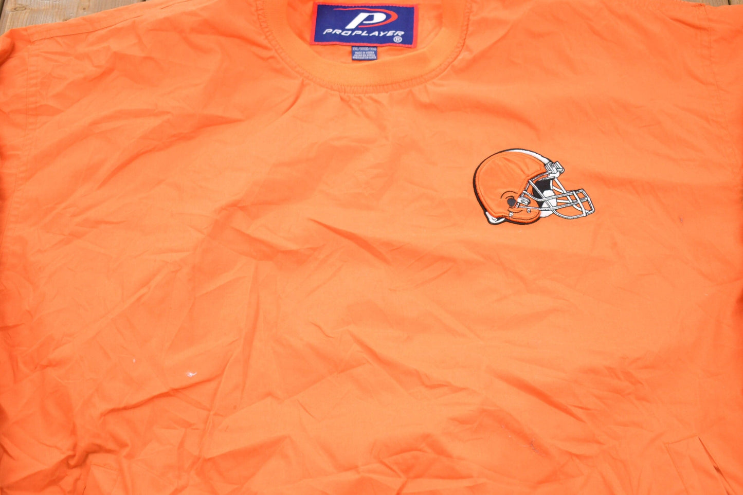 Vintage 1990s Cleveland Browns NFL Pullover Windbreaker Jacket Men's 2XL from propervintagecanada