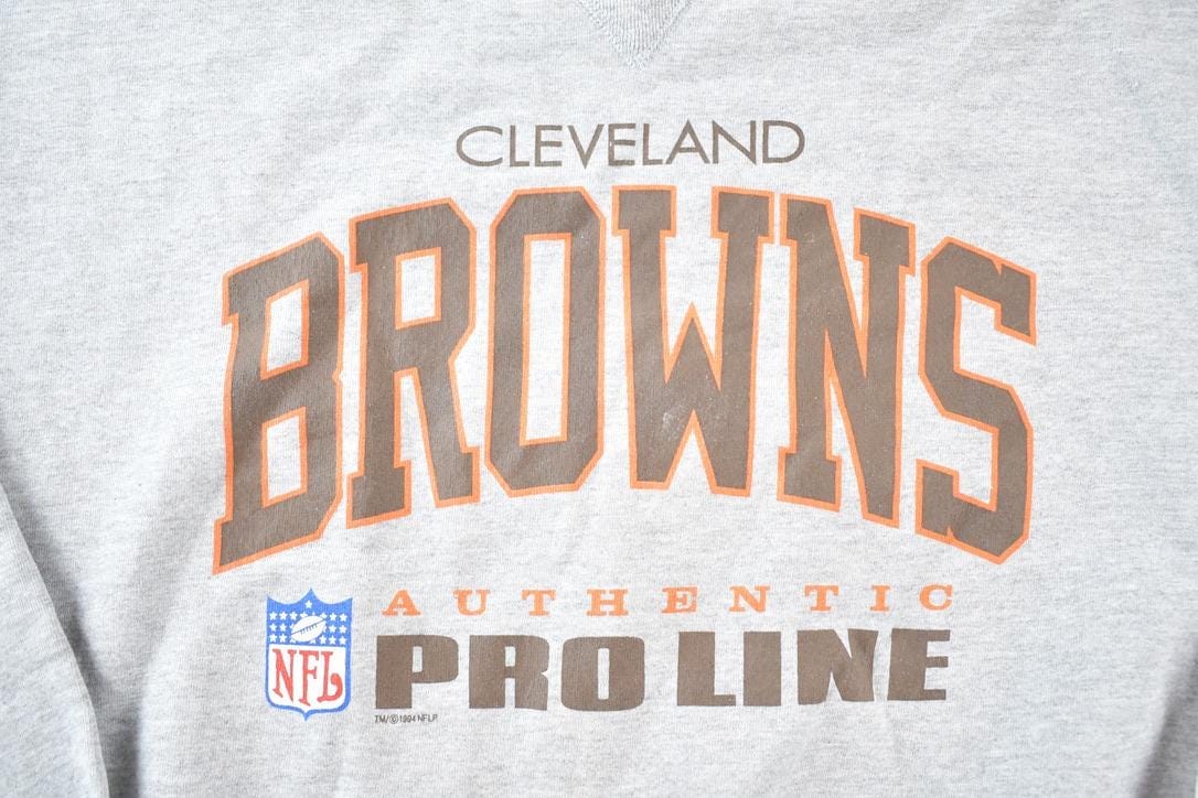 Vintage 1990s Cleveland Browns Pro Line NFL Crewneck Sweatshirt Men's L from propervintagecanada