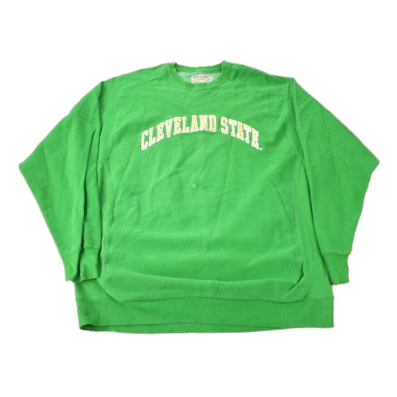 Vintage 1990s Cleveland State University Embroidered Collegiate Crewneck Men's XL from propervintagecanada
