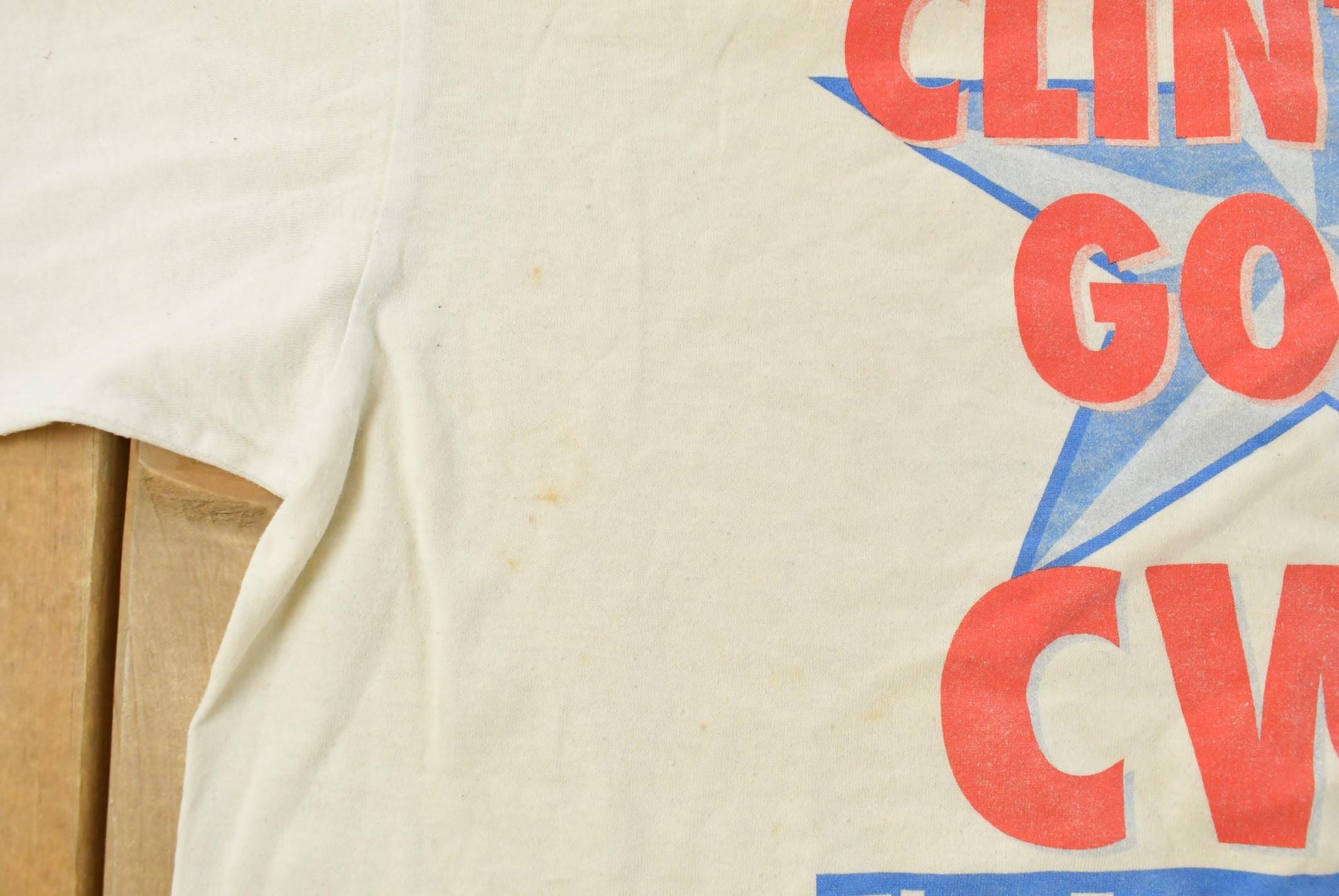 Vintage 1990s Clinton Gore US Presidential Campaign Graphic T Shirt Men's XL / Graphic Tee / Single Stitch / Bill Clinton from propervintagecanada