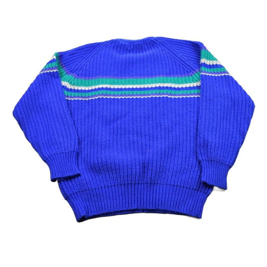 Vintage 1990s Club Europe Knitted Crewneck Sweater Men's Medium from propervintagecanada