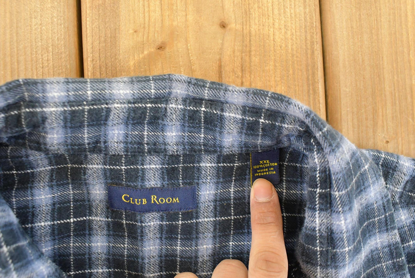 Vintage 1990s Club Room Plaid Flannel Shirt Men's 2XL from propervintagecanada