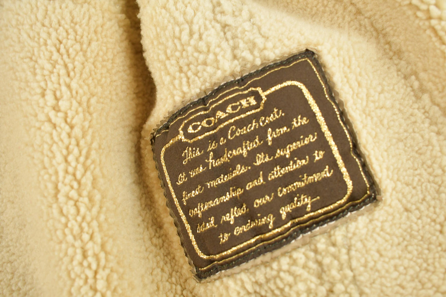 Vintage 1990s Coach Authentic Leather Full Length Shearling Jacket With Fur Hood Size 8 from propervintagecanada