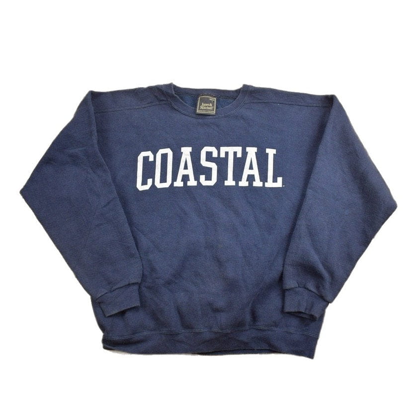 Vintage 1990s Coastal Collegiate Style Crewneck Sweatshirt Men's Medium from propervintagecanada