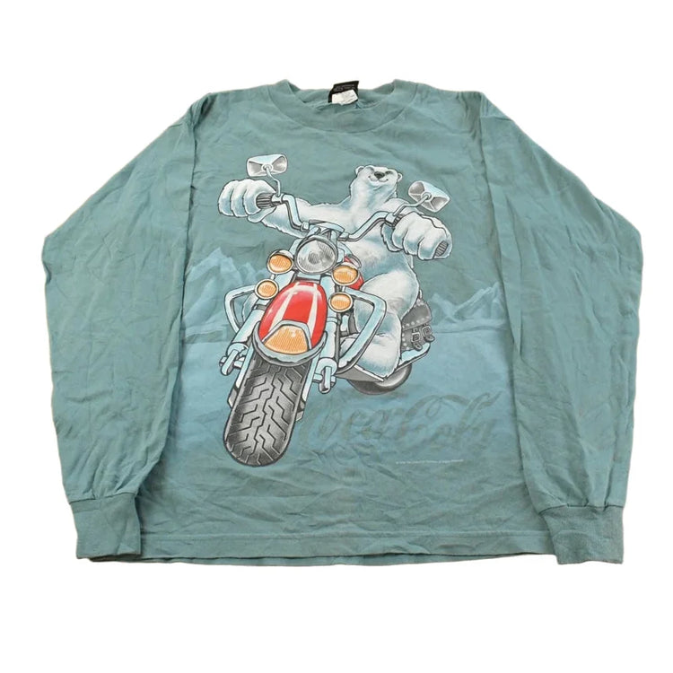 Vintage 1990s Coca Cola Graphic Long Sleeve T-Shirt Men's M from propervintagecanada