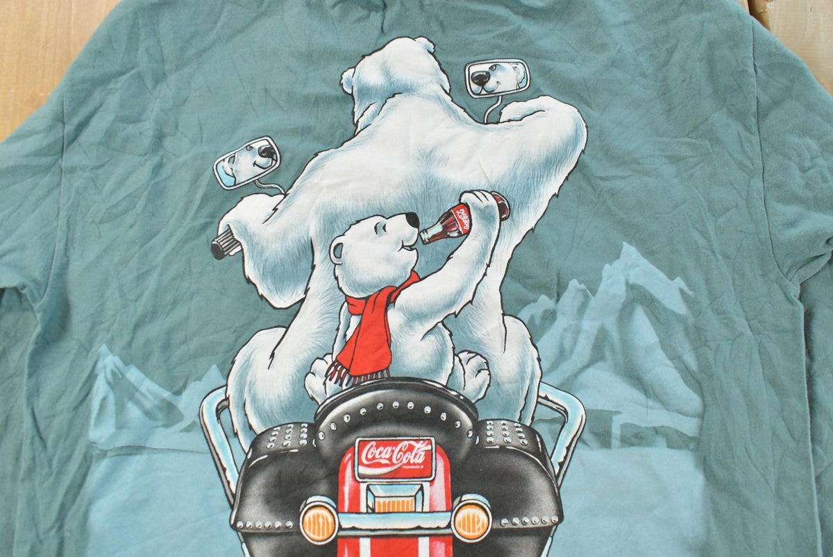 Vintage 1990s Coca Cola Graphic Long Sleeve T-Shirt Men's M from propervintagecanada