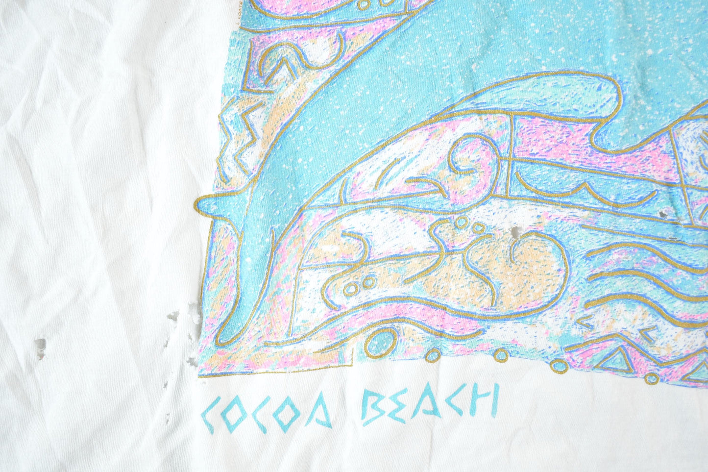Vintage 1990s Cocoa Beach Dolphins Souvenir Tank Top Mens M from propervintagecanada
