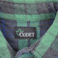 Vintage 1990s Codet Plaid Button Up Board Shirt Men's Medium from propervintagecanada