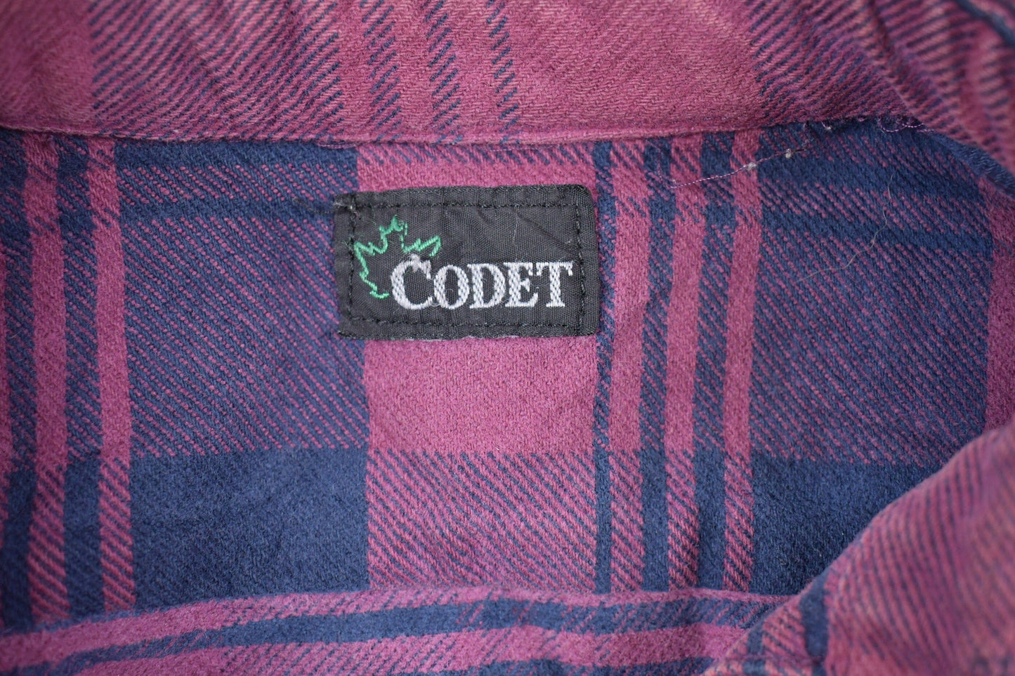 Vintage 1990s Codet Plaid Button Up Shirt Men's XL from propervintagecanada