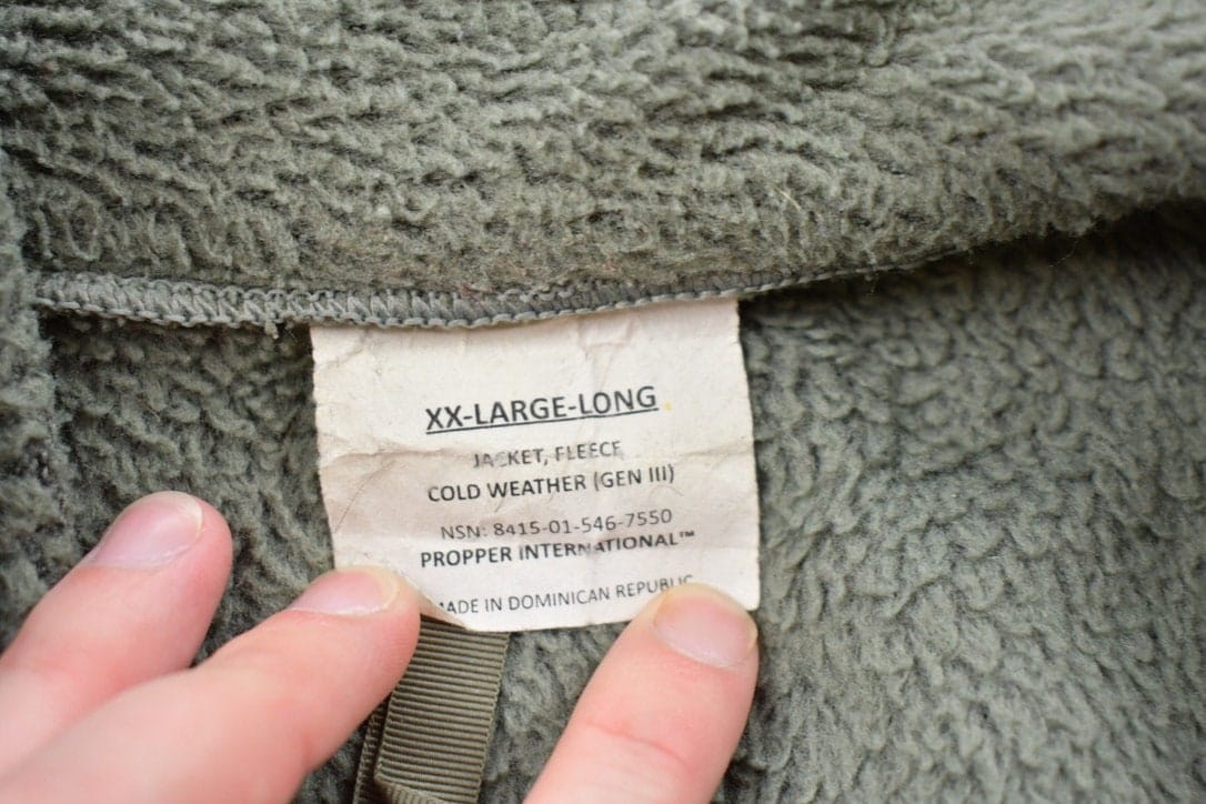 Vintage 1990s Cold Weather Gen 3 Zip Up Fleece Sweater Men's 2XL from propervintagecanada