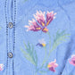 Vintage 1990s Coldwater Creek Floral Embroidered Knit Cardigan Sweater Women's M from propervintagecanada