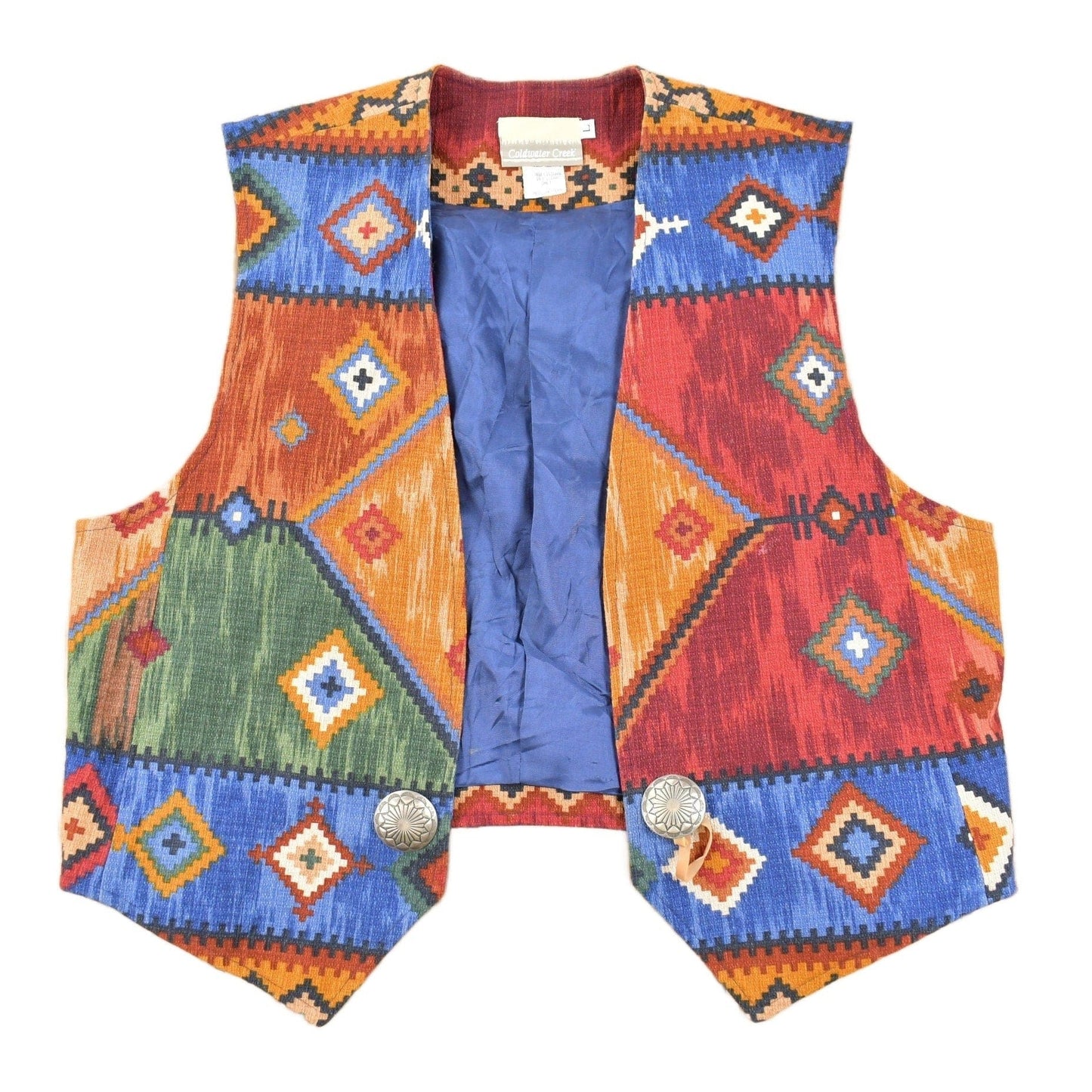 Vintage 1990s Coldwater Creek South Western Vest Men's Large from propervintagecanada