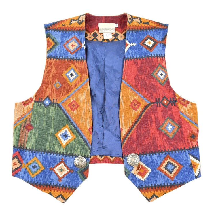 Vintage 1990s Coldwater Creek South Western Vest Men's Large from propervintagecanada