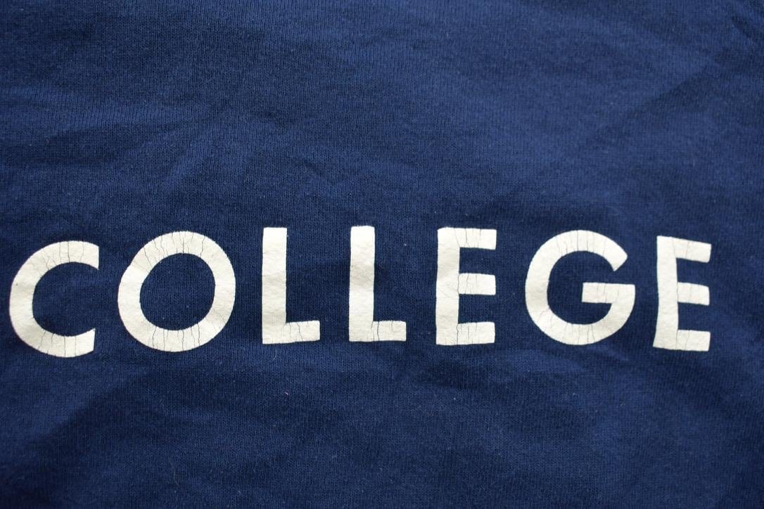 Vintage 1990s College Graphic Collegiate Crewneck Sweatshirt Men's Large from propervintagecanada