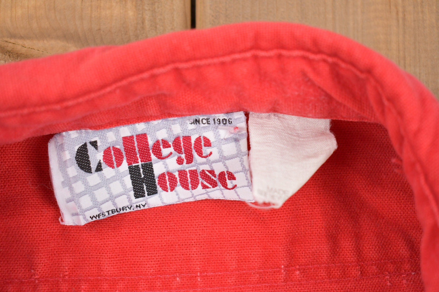 Vintage 1990s College House Alaska Embroidered Eagle Button Up Shirt Men's XL from propervintagecanada