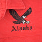Vintage 1990s College House Alaska Embroidered Eagle Button Up Shirt Men's XL from propervintagecanada