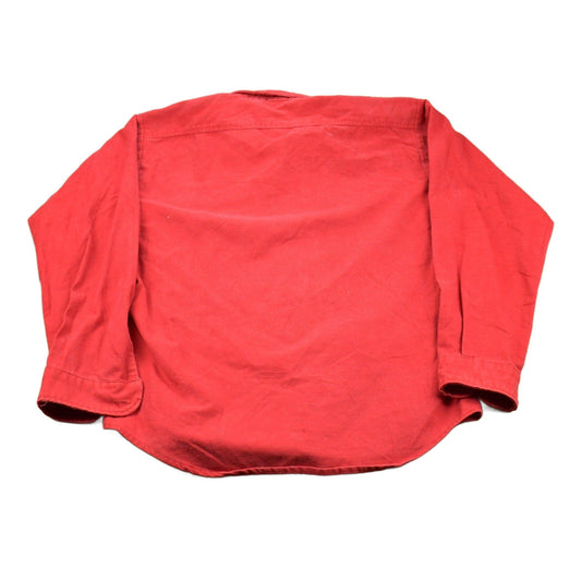 Vintage 1990s College House Alaska Embroidered Eagle Button Up Shirt Men's XL from propervintagecanada