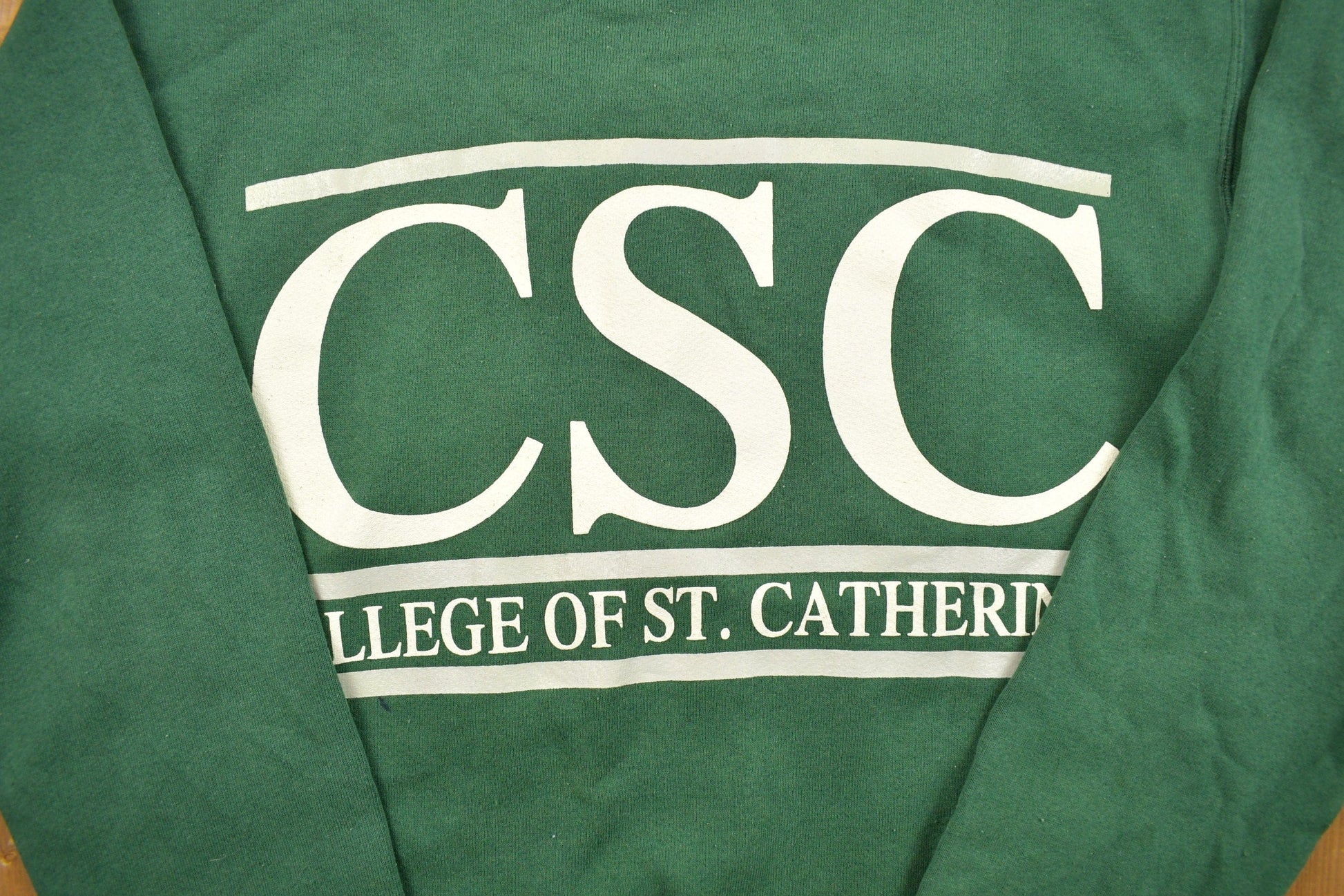 Vintage 1990s College Of St. Catherines Collegiate Crewneck Men's Medium from propervintagecanada