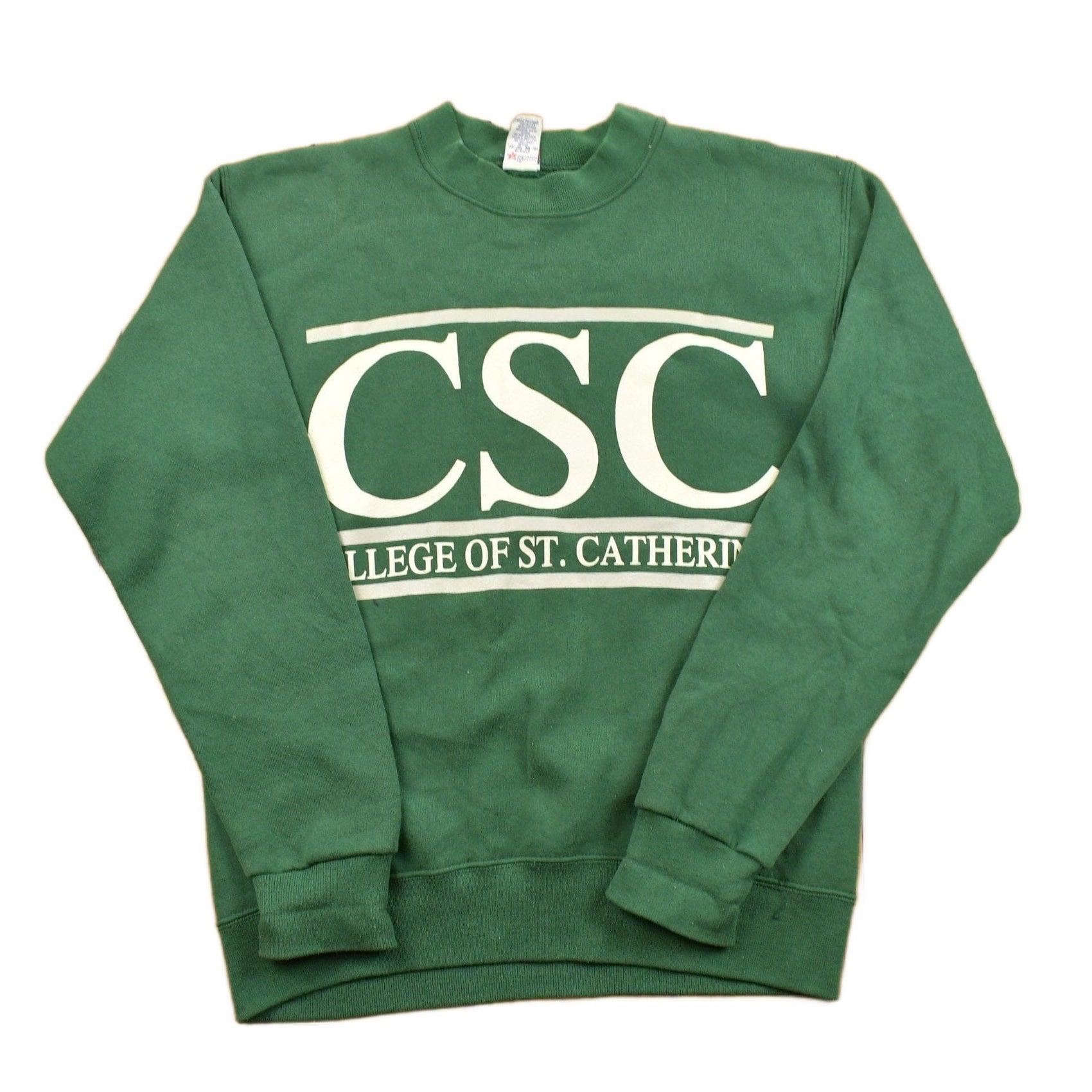 Vintage 1990s College Of St. Catherines Collegiate Crewneck Men's Medium from propervintagecanada