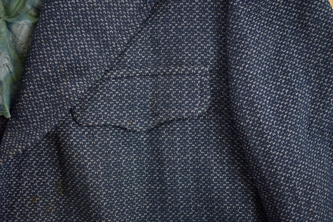 Vintage 1990s College Town Boston Blue Button Up Blazer Jacket Men's Large from propervintagecanada