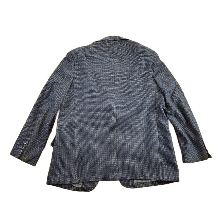 Vintage 1990s College Town Boston Blue Button Up Blazer Jacket Men's Large from propervintagecanada